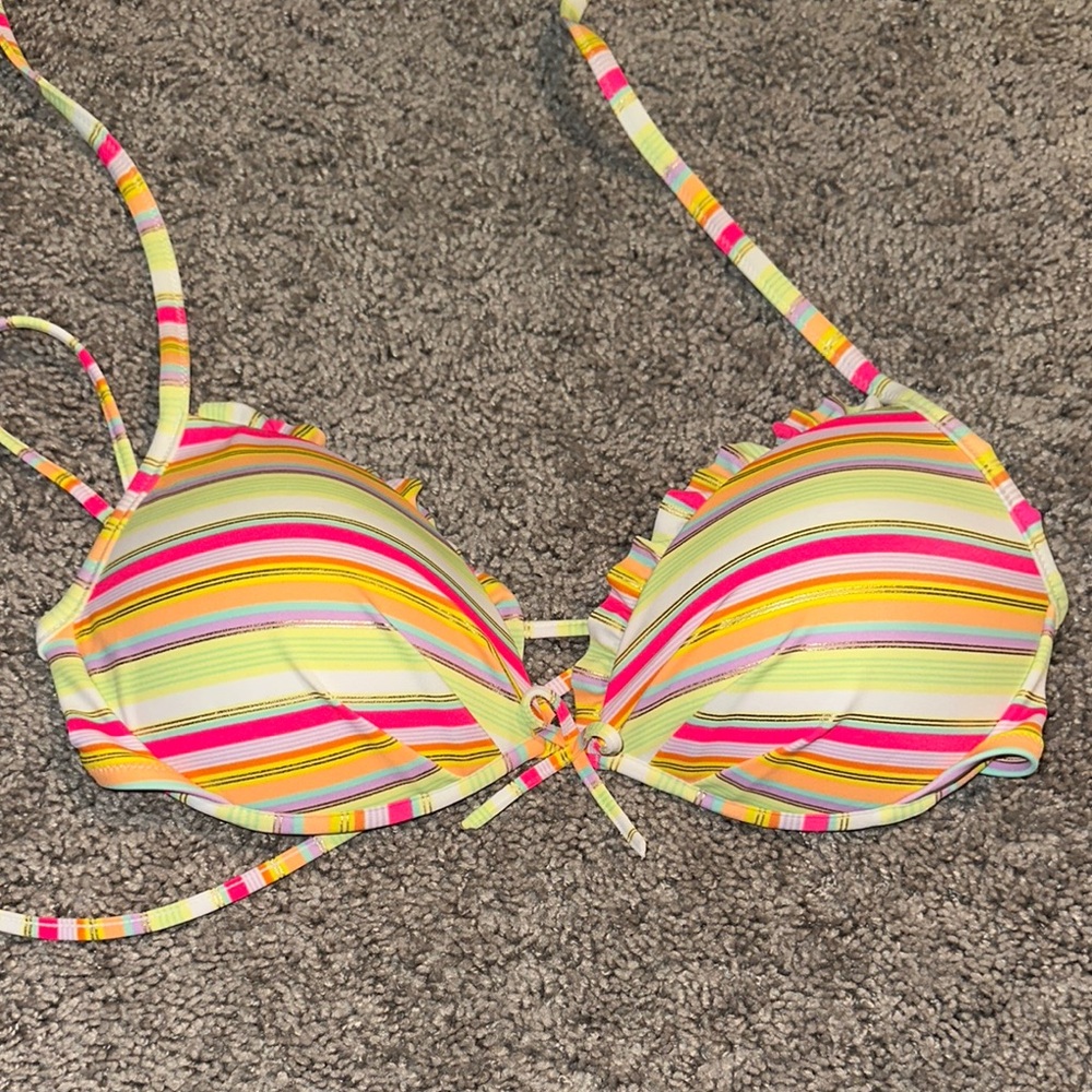 Striped Bikini Top